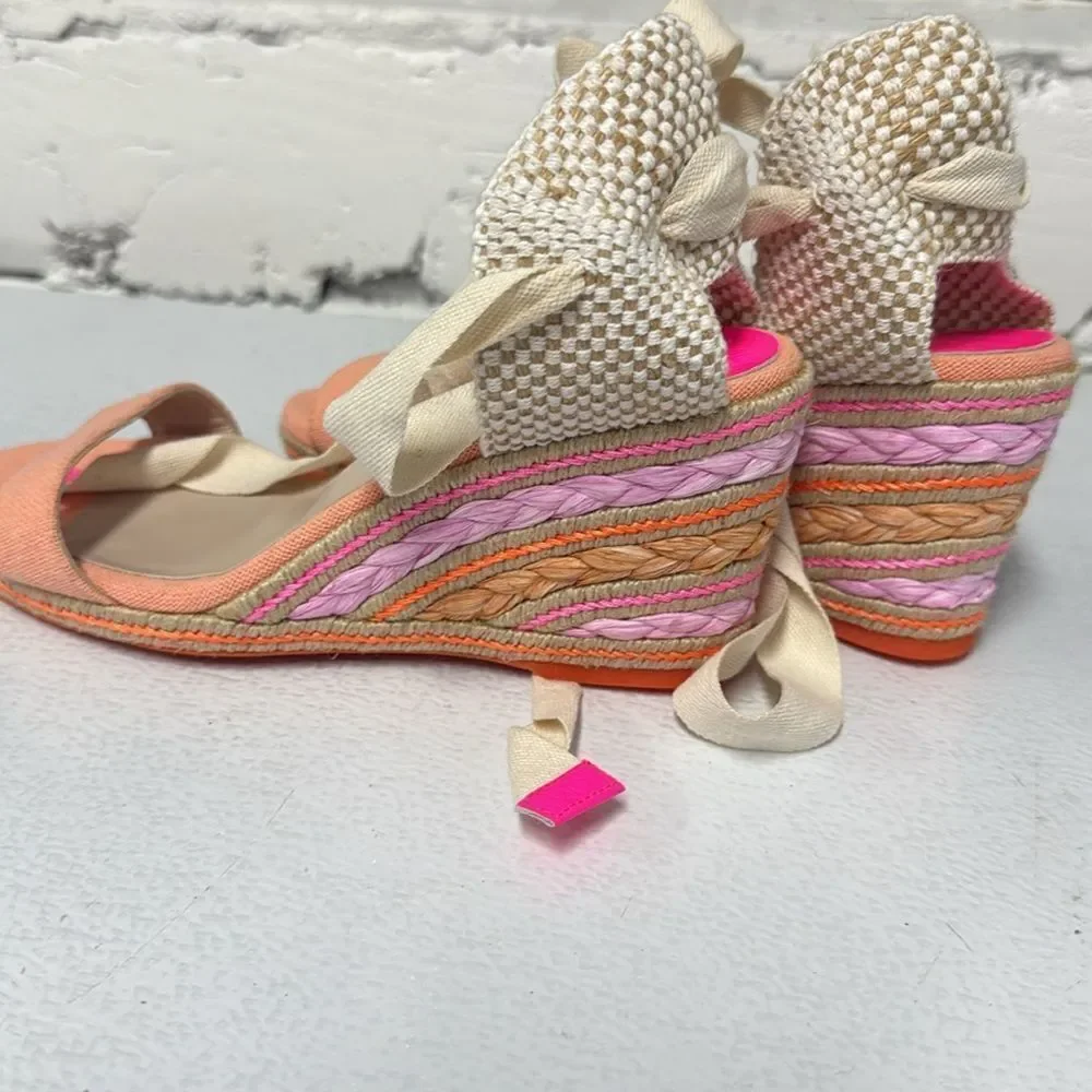 Sophia Webster Pink and Orange Espadrilles BRAND NEW - Size 38 1/2
